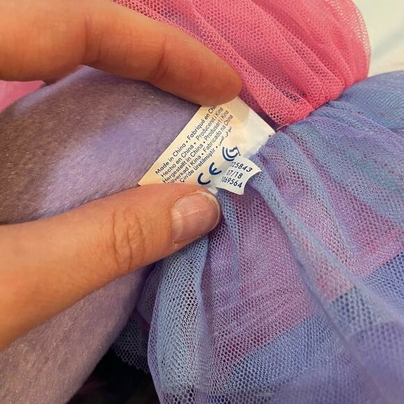 Build A Bear Fairy Friends Rainbow Unicorn Animal Plush Stuffed Mesh Outfit Sz L - Picture 10 of 10